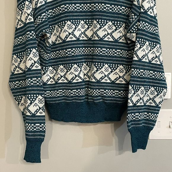 Vintage Rob‎ Winter Cardigan Sweater Full Zip Pockets Grandpacore Medium EUC - Picture 7 of 11